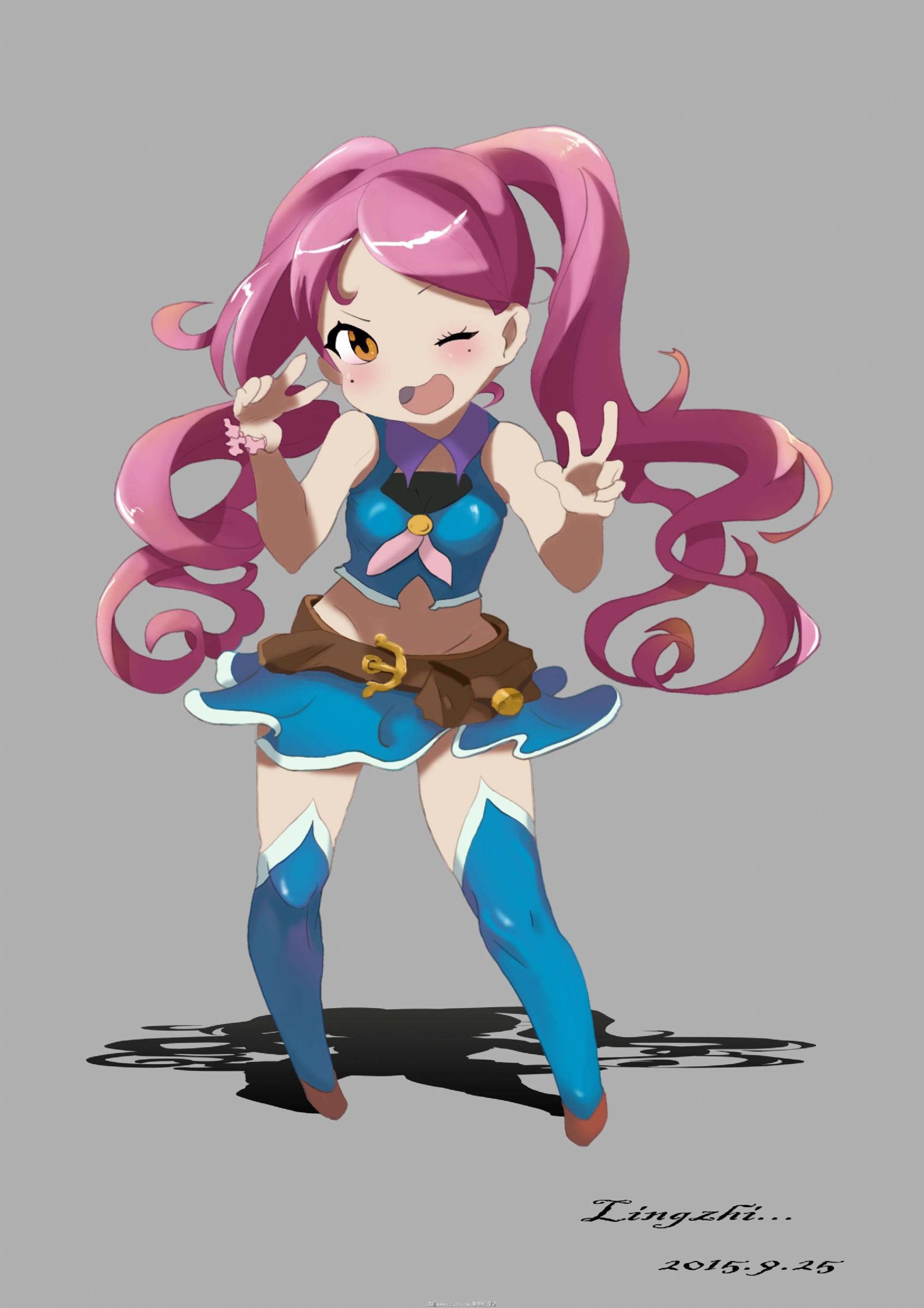 Q版调皮小女孩